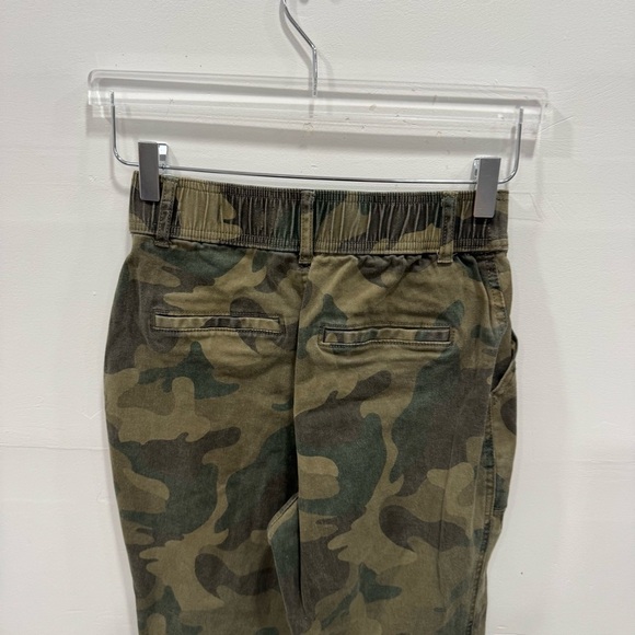 Hollister Ultra High Rise Button Fly Camo Pants Small Utility Gorpcore Raw Hem - Picture 6 of 7